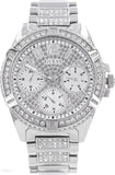 Buy Shop Guess Frontier Diamonds Silver Dial Silver Steel Strap Watch For Women - W1156L1 USA Online