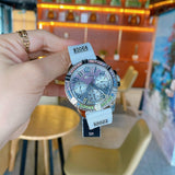 Buy Shop Guess Frontier Diamonds Silver Dial White Rubber Strap Watch for Women - GW0045L1 USA Online
