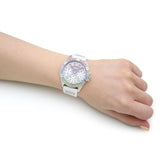 Buy Shop Guess Frontier Diamonds Silver Dial White Rubber Strap Watch for Women - GW0045L1 USA Online