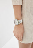 Buy Shop Guess Frontier Diamonds Silver Dial White Rubber Strap Watch for Women - GW0045L1 USA Online