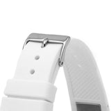 Buy Shop Guess Frontier Diamonds Silver Dial White Rubber Strap Watch for Women - GW0045L1 USA Online