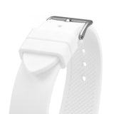Buy Shop Guess Frontier Diamonds Silver Dial White Rubber Strap Watch For Women - W1160L4 USA Online