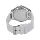 Buy Shop Guess Frontier Diamonds Silver Dial White Rubber Strap Watch For Women - W1160L4 USA Online