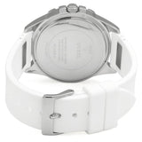 Buy Shop Guess Frontier Diamonds Silver Dial White Rubber Strap Watch For Women - W1160L4 USA Online