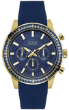 Buy Shop Guess Fuel Chronograph Blue Dial Blue Rubber Strap Watch for Men - W0802G2 USA Online
