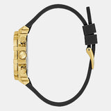 Buy Shop Guess Fusion Chronograph Black Dial Black Leather Strap Watch For Women - GW0553L4 USA Online