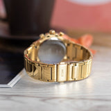 Buy Shop Guess Fusion Chronograph Gold Dial Gold Steel Strap Watch for Women - GW0552L2 USA Online