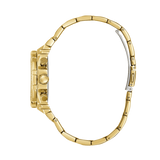 Buy Shop Guess Fusion Chronograph Gold Dial Gold Steel Strap Watch for Women - GW0552L2 USA Online