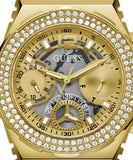 Buy Shop Guess Fusion Chronograph Gold Dial Gold Steel Strap Watch for Women - GW0552L2 USA Online