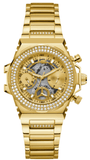 Buy Shop Guess Fusion Chronograph Gold Dial Gold Steel Strap Watch for Women - GW0552L2 USA Online