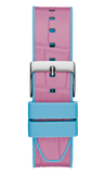 Buy Shop Guess Fusion Chronograph Pink Dial Pink Leather Strap Watch for Women - GW0553L5 USA Online