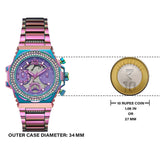 Buy Shop Guess Fusion Chronograph Purple Dial Purple Steel Strap Watch for Women - GW0552L4 USA Online