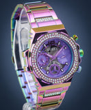 Buy Shop Guess Fusion Chronograph Purple Dial Purple Steel Strap Watch for Women - GW0552L4 USA Online