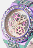 Buy Shop Guess Fusion Chronograph Purple Dial Purple Steel Strap Watch for Women - GW0552L4 USA Online