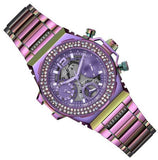 Buy Shop Guess Fusion Chronograph Purple Dial Purple Steel Strap Watch for Women - GW0552L4 USA Online