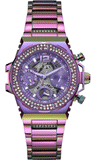 Buy Shop Guess Fusion Chronograph Purple Dial Purple Steel Strap Watch for Women - GW0552L4 USA Online