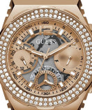 Buy Shop Guess Fusion Chronograph Rose Gold Dial Rose Gold Steel Strap Watch for Women - GW0552L3 USA Online