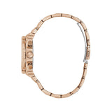 Buy Shop Guess Fusion Chronograph Rose Gold Dial Rose Gold Steel Strap Watch for Women - GW0552L3 USA Online