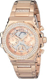 Buy Shop Guess Fusion Chronograph Rose Gold Dial Rose Gold Steel Strap Watch for Women - GW0552L3 USA Online