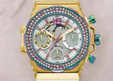Buy Shop Guess Fusion Chronograph White Dial White Leather Strap Watch For Women - GW0553L2 USA Online