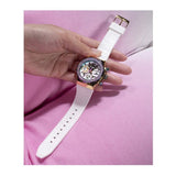 Buy Shop Guess Fusion Chronograph White Dial White Leather Strap Watch For Women - GW0553L2 USA Online