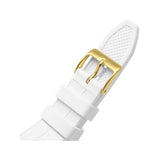 Buy Shop Guess Fusion Chronograph White Dial White Leather Strap Watch For Women - GW0553L2 USA Online