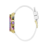 Buy Shop Guess Fusion Chronograph White Dial White Leather Strap Watch For Women - GW0553L2 USA Online