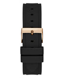 Buy Shop Guess Fusion Multifunction Black Dial Black Rubber Strap Watch For Women - GW0519L4 USA Online