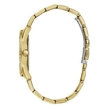 Buy Shop Guess G Twist Diamonds Gold Dial Gold Steel Strap Watch For Women - W1201L2 USA Online