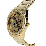 Buy Shop Guess G Twist Diamonds Gold Dial Gold Steel Strap Watch For Women - W1201L2 USA Online