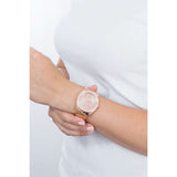Buy Shop Guess G Twist Diamonds Rose Gold Dial Rose Gold Steel Strap Watch For Women - W1201L3 USA Online