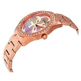 Buy Shop Guess G Twist Diamonds Rose Gold Dial Rose Gold Steel Strap Watch For Women - W1201L3 USA Online