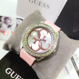 Buy Shop Guess G-Twist Diamonds Silver Dial Pink Rubber Strap Watch for Women - W1240L1 USA Online
