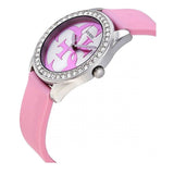 Buy Shop Guess G-Twist Diamonds Silver Dial Pink Rubber Strap Watch for Women - W1240L1 USA Online