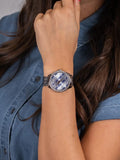 Buy Shop Guess G Twist Diamonds Silver Dial Silver Steel Strap Watch For Women - W1201L1 USA Online