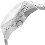 Buy Shop Guess G Twist Diamonds Silver Dial Silver Steel Strap Watch For Women - W1201L1 USA Online