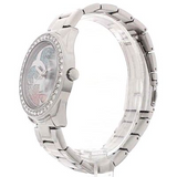 Buy Shop Guess G Twist Diamonds Silver Dial Silver Steel Strap Watch For Women - W1201L1 USA Online