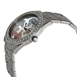 Buy Shop Guess G Twist Diamonds Silver Dial Silver Steel Strap Watch For Women - W1201L1 USA Online