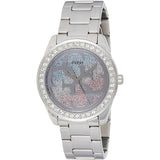 Buy Shop Guess G Twist Diamonds Silver Dial Silver Steel Strap Watch For Women - W1201L1 USA Online