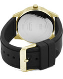 Buy Shop Guess G Twist Gold Dial Black Leather Strap Watch for Women - W0911L3 USA Online