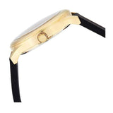 Buy Shop Guess G Twist Gold Dial Black Leather Strap Watch for Women - W0911L3 USA Online