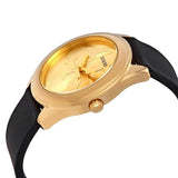 Buy Shop Guess G Twist Gold Dial Black Leather Strap Watch for Women - W0911L3 USA Online