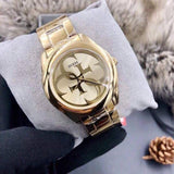 Buy Shop Guess G-Twist Gold Dial Gold Steel Strap Watch for Women - W1082L2 USA Online