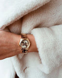 Buy Shop Guess G-Twist Gold Dial Gold Steel Strap Watch for Women - W1082L2 USA Online