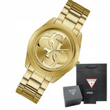 Buy Shop Guess G-Twist Gold Dial Gold Steel Strap Watch for Women - W1082L2 USA Online