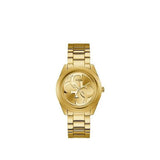 Buy Shop Guess G-Twist Gold Dial Gold Steel Strap Watch for Women - W1082L2 USA Online