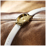 Buy Shop Guess G-Twist Gold Dial White Rubber Strap Watch for Women - W0911L7 USA Online