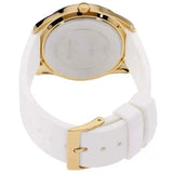 Buy Shop Guess G-Twist Gold Dial White Rubber Strap Watch for Women - W0911L7 USA Online