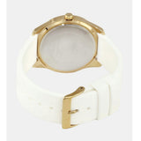 Buy Shop Guess G-Twist Gold Dial White Rubber Strap Watch for Women - W0911L7 USA Online
