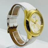 Buy Shop Guess G-Twist Gold Dial White Rubber Strap Watch for Women - W0911L7 USA Online